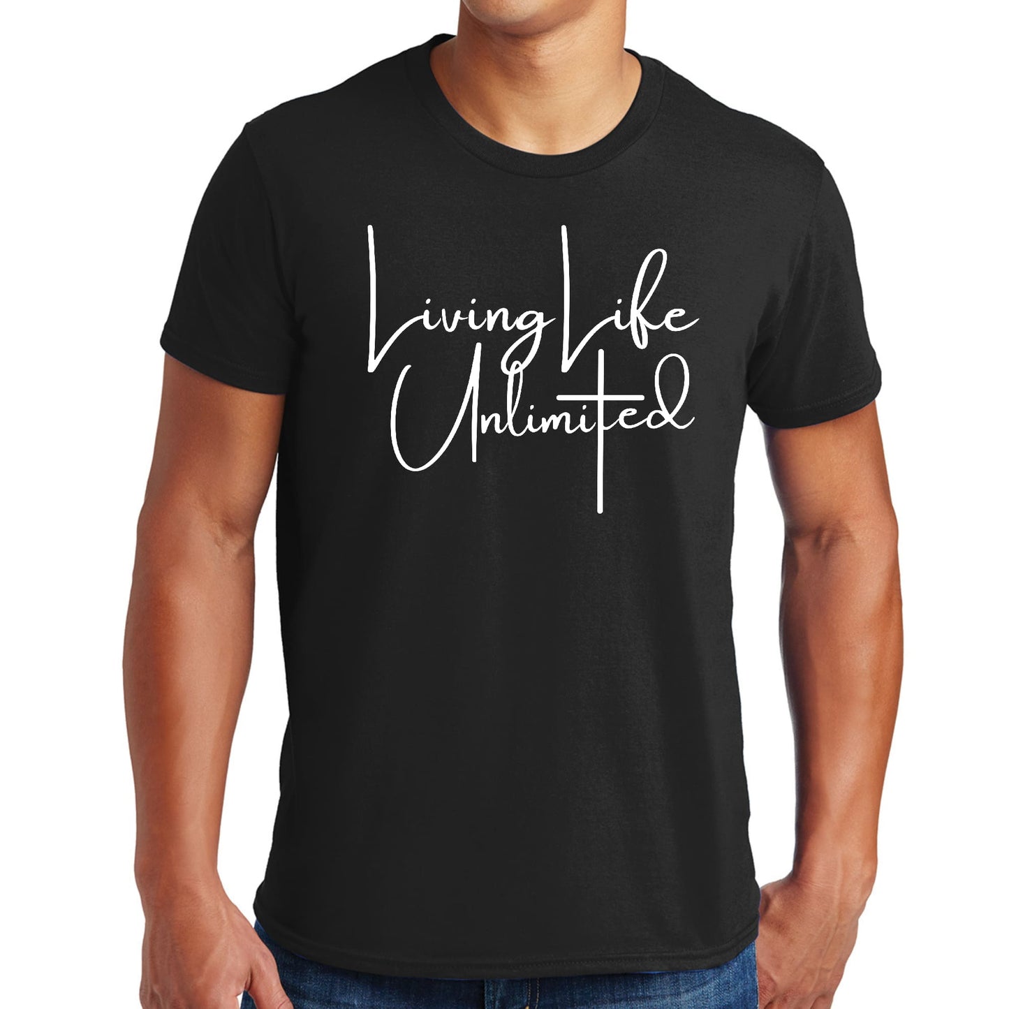 Mens Graphic T-shirt Living Life Unlimited-0