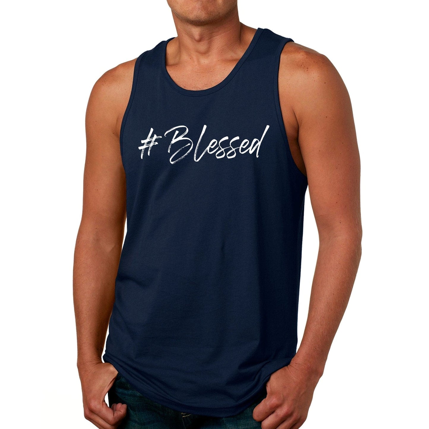 Mens Graphic Tank Top #blessed-3