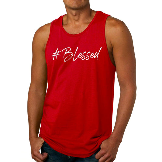 Mens Graphic Tank Top #blessed-1