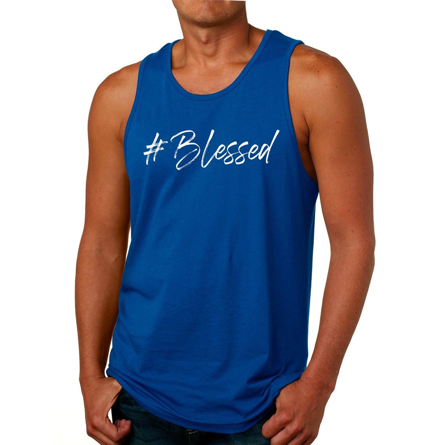 Mens Graphic Tank Top #blessed-2