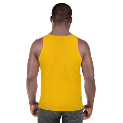 Mens Stretch Fit Tank Top - Golden Yellow-3