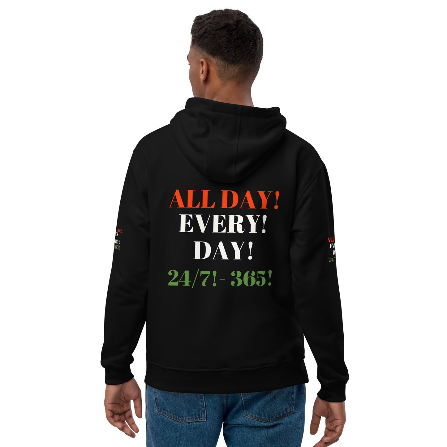 WE CELEBRATE BLACK HISTORY 24/7 Premium Eco Hoodie by SobG Desaigns