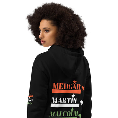 MEDGAR MARTIN MALCOLM STARS Premium Eco Hoodie by SobG Designs Premium