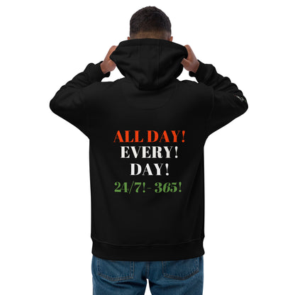 WE CELEBRATE BLACK HISTORY 24/7 Premium Eco Hoodie by SobG Desaigns