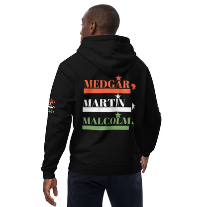 MEDGAR MARTIN MALCOLM STARS Premium Eco Hoodie by SobG Designs Premium