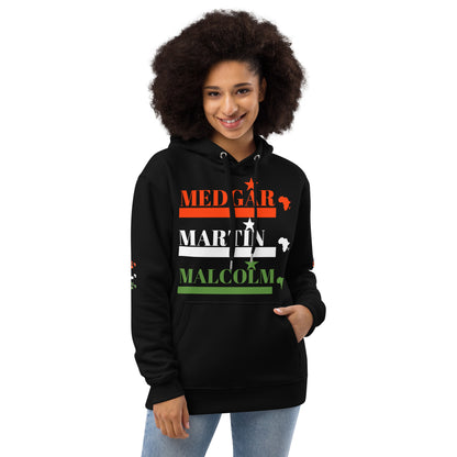 MEDGAR MARTIN MALCOLM STARS Premium Eco Hoodie by SobG Designs Premium
