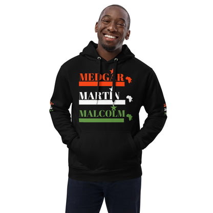 MEDGAR MARTIN MALCOLM STARS Premium Eco Hoodie by SobG Designs Premium