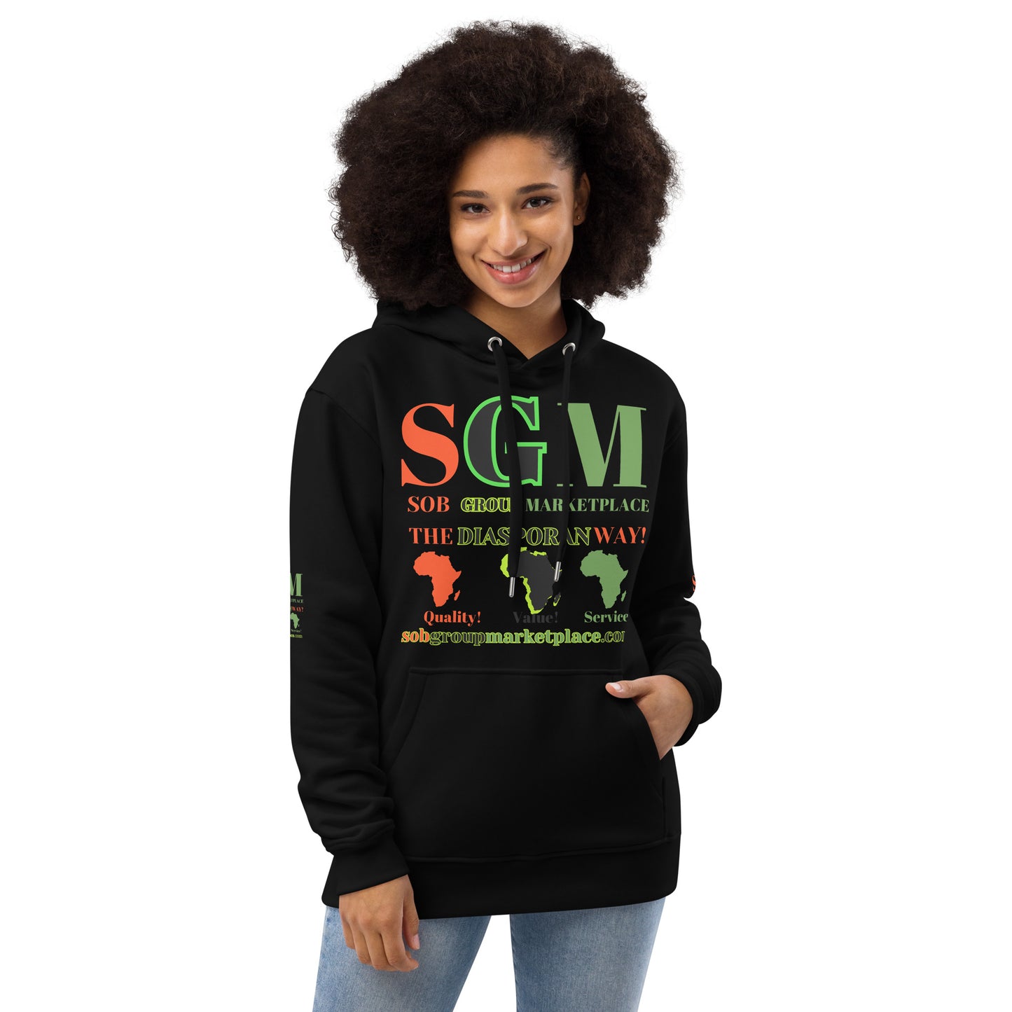 SGM LOGO Premium Eco Hoodie by SobG Designs