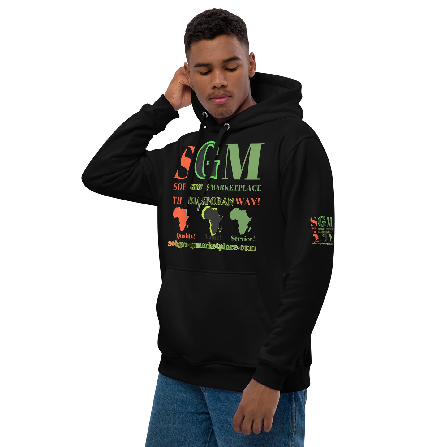 SGM LOGO Premium Eco Hoodie by SobG Designs