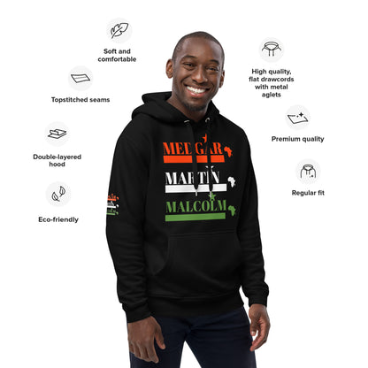 MEDGAR MARTIN MALCOLM STARS Premium Eco Hoodie by SobG Designs Premium