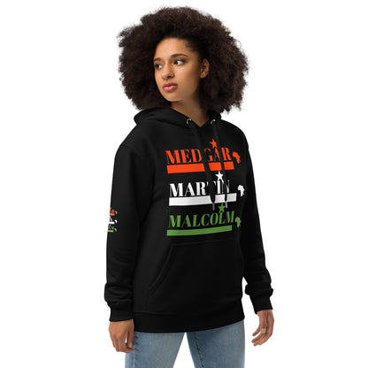 MEDGAR MARTIN MALCOLM STARS Premium Eco Hoodie by SobG Designs Premium