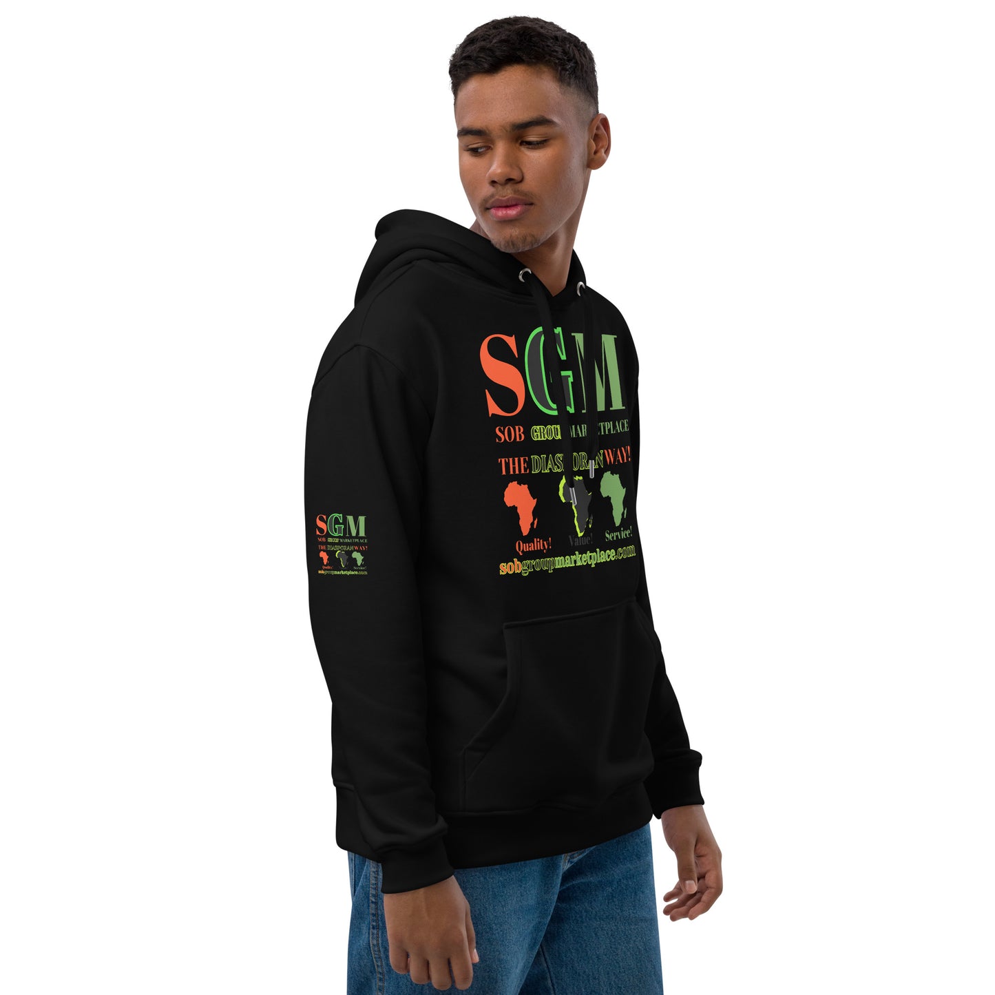 SGM LOGO Premium Eco Hoodie by SobG Designs