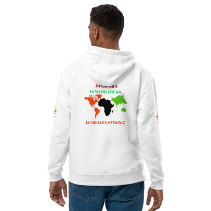 AFRICAN DIASPORA IS WORLDWIDE Premium Eco Hoodie by SobG Designs
