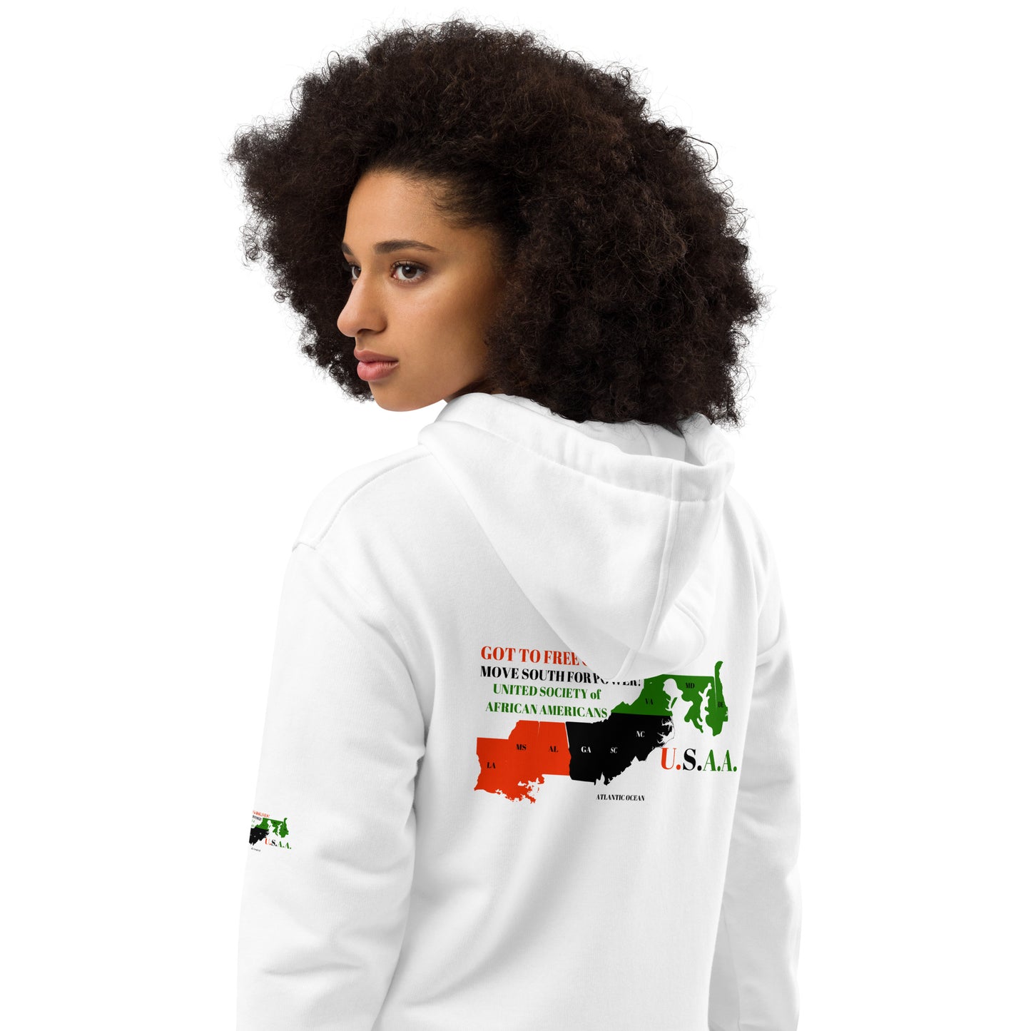 GOT TO FREE OURSELVES! Premium Eco hoodie by SobG Designs