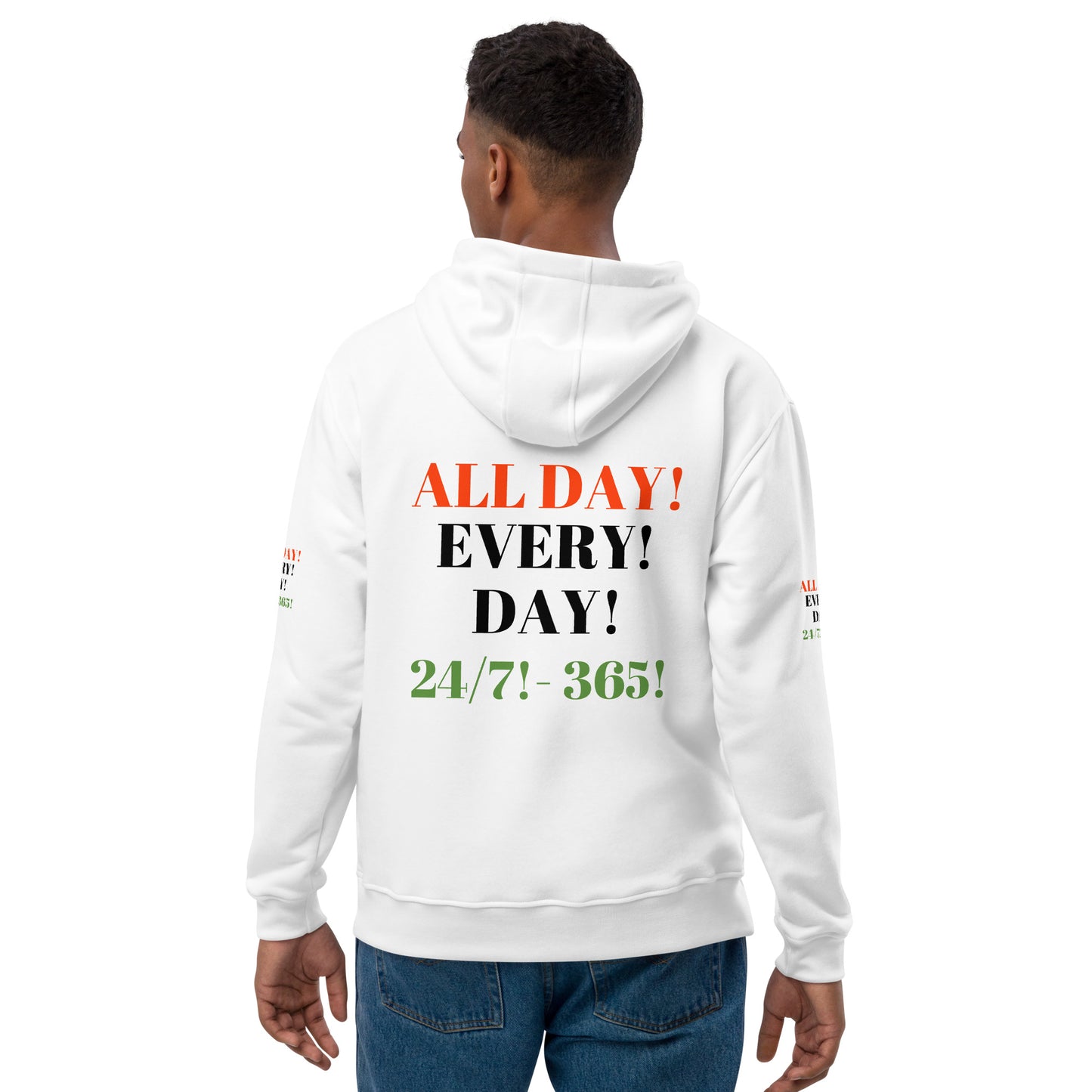 WE CELEBRATE BLACK HISTORY 24/7 Premium Eco Hoodie by SobG Designs