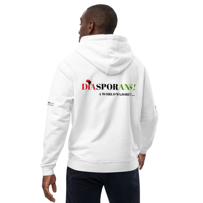 DIASPORANS! A WORLD MAJORITY Premium Eco Hoodie by SobG Designs