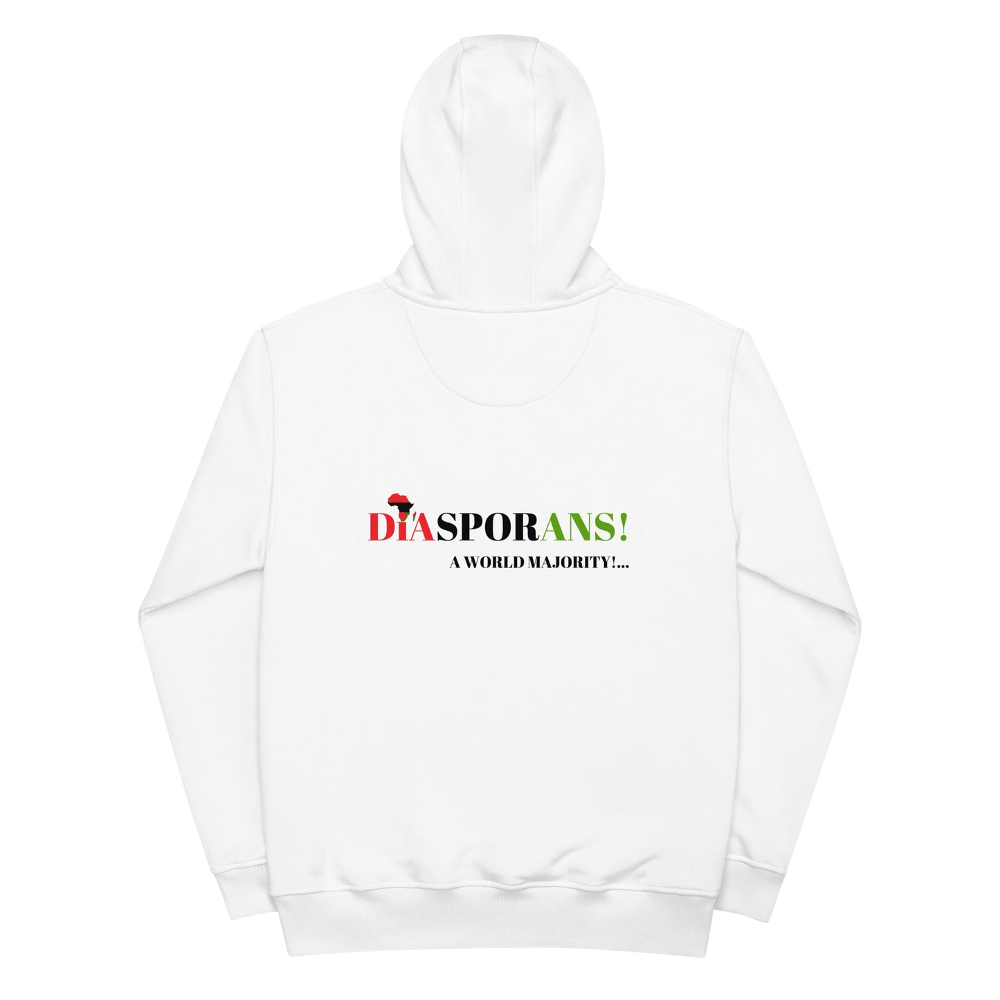 DIASPORANS! A WORLD MAJORITY Premium Eco Hoodie by SobG Designs