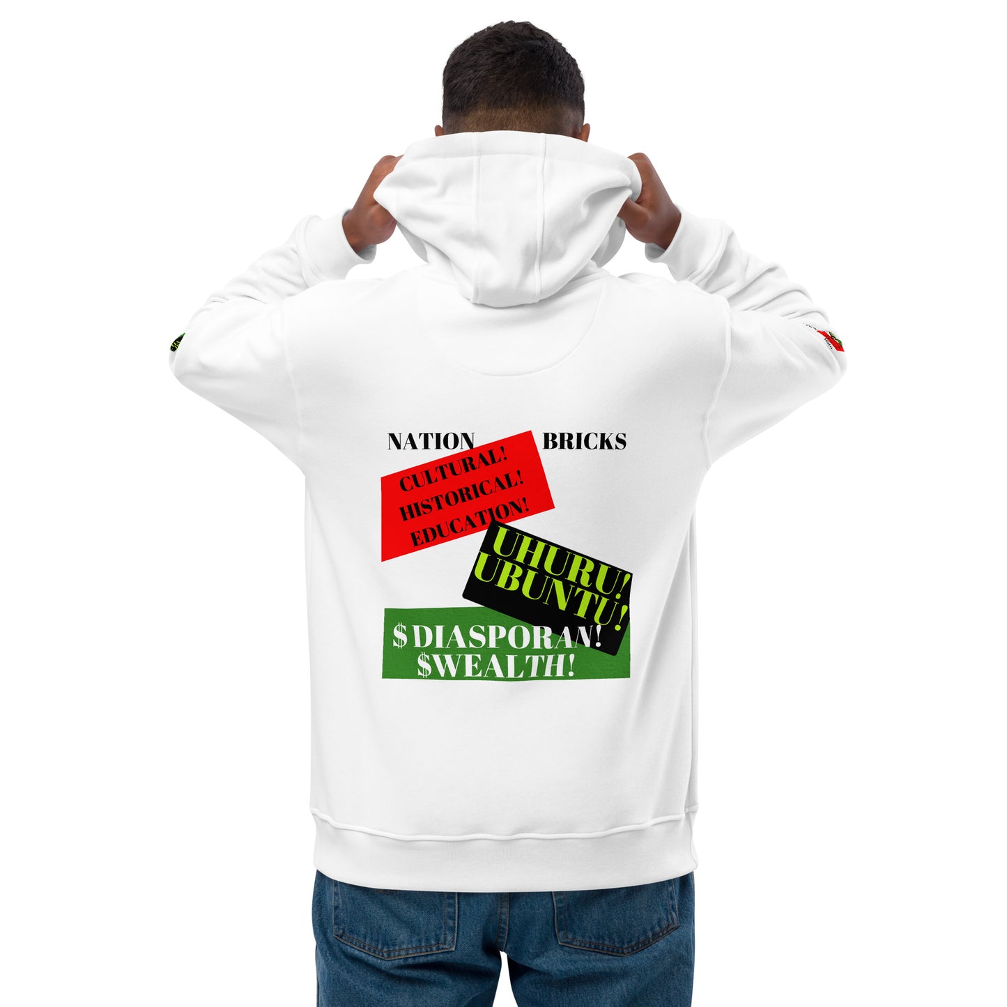 NATION BRICKS Unisex Premium Eco Hoodie by SobG Designs