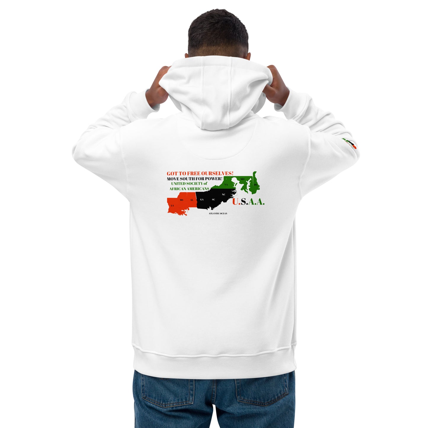 GOT TO FREE OURSELVES! Premium Eco hoodie by SobG Designs