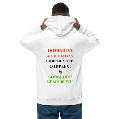 DOMINICAN AFRO-LATINAS COMPLICATED COMPLEX & GORGEOUS BESO BESO Premium Eco Hoodie by SobG Designs