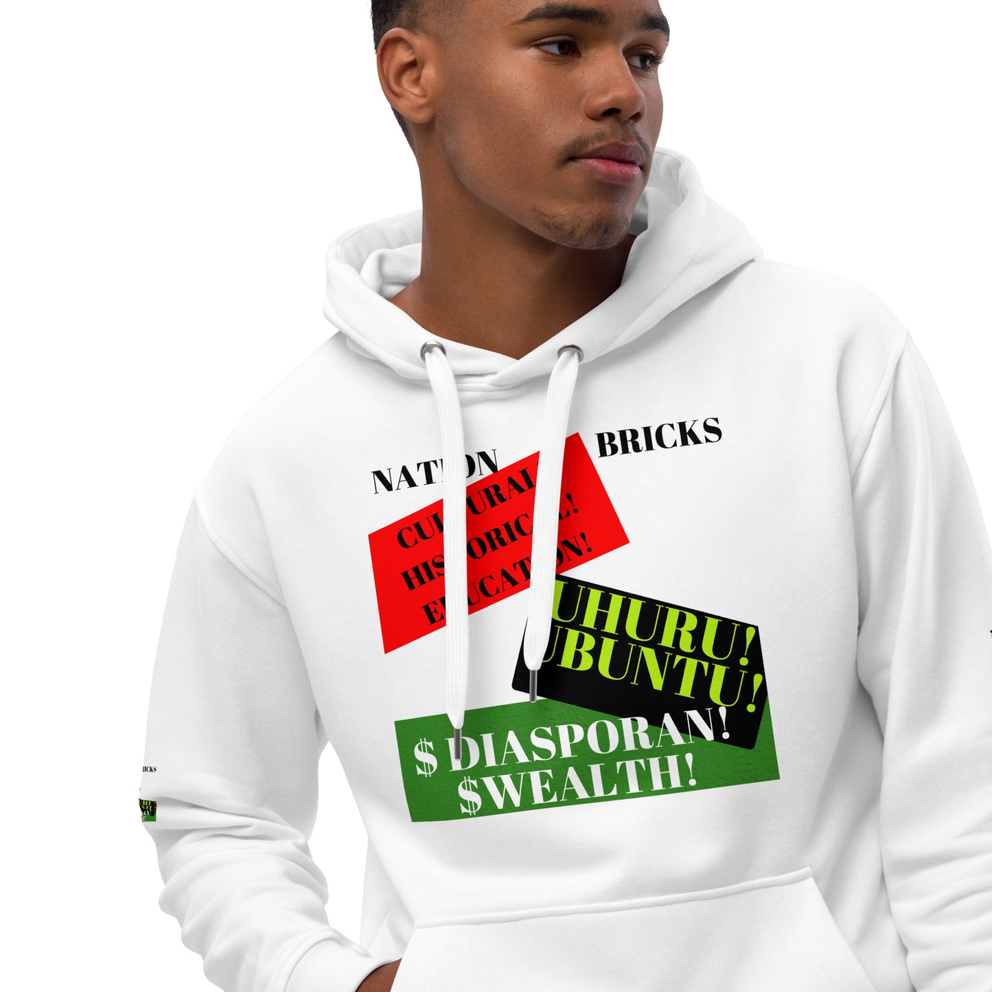 NATION BRICKS Unisex Premium Eco Hoodie by SobG Designs