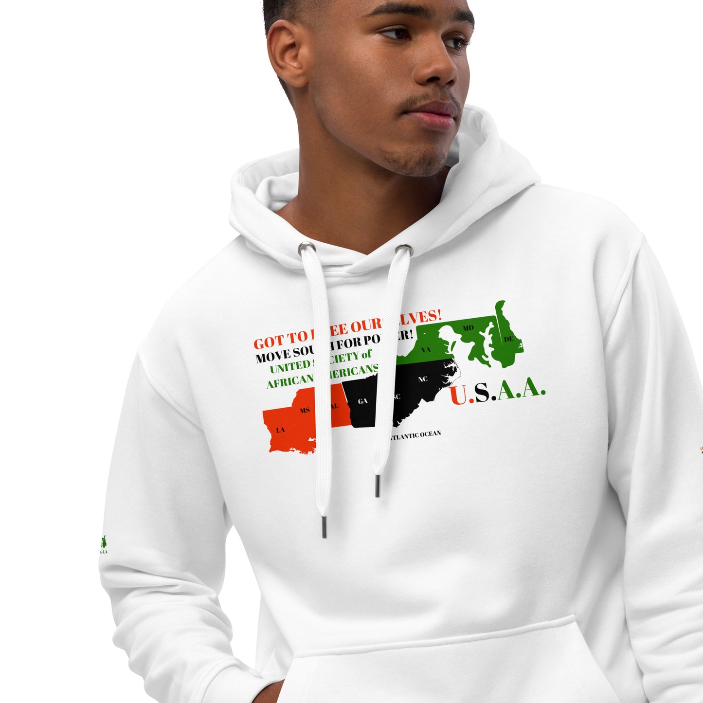 GOT TO FREE OURSELVES! Premium Eco hoodie by SobG Designs
