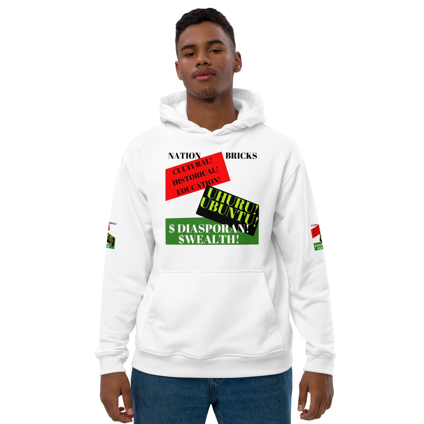 NATION BRICKS Unisex Premium Eco Hoodie by SobG Designs