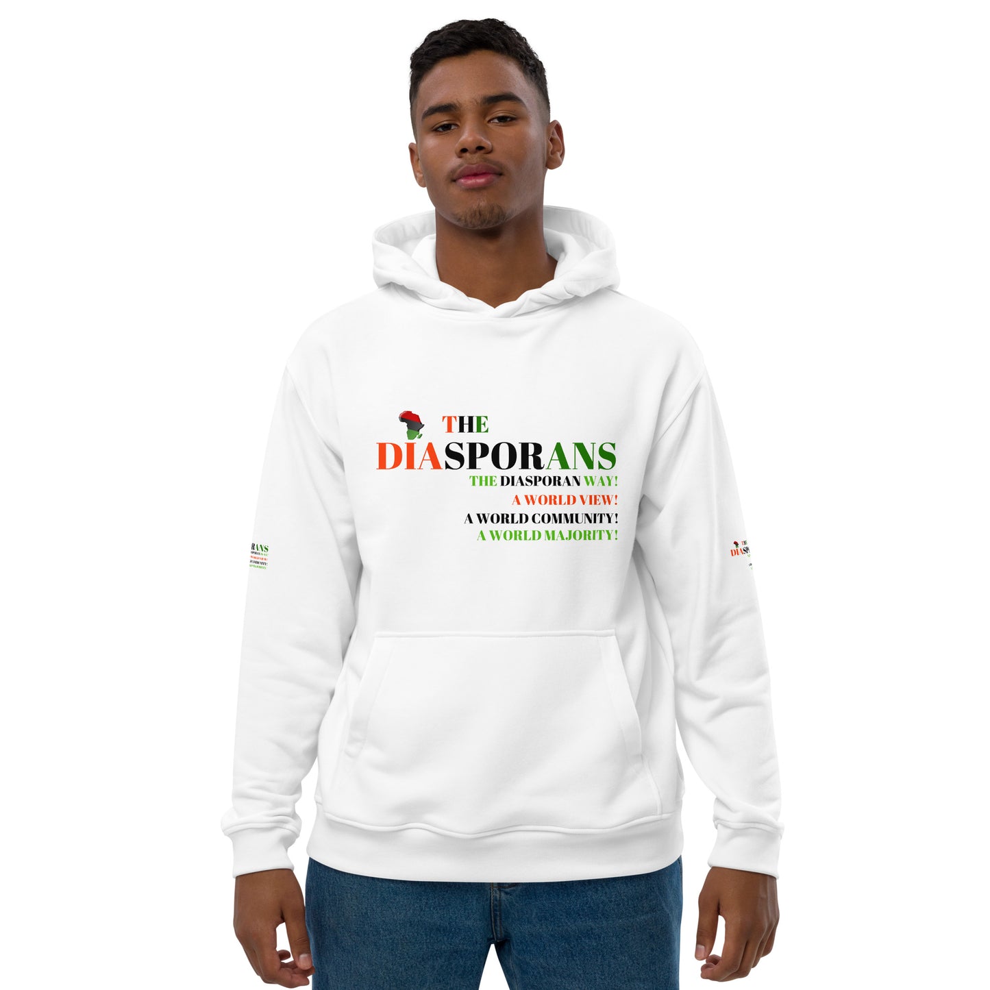 THE DIASPORANS Premium Eco Hoodie by SobG Designs