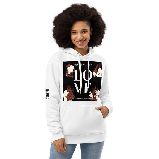 SIEMPRE MI AMOR Premium Eco Hoodie by SobG Designs
