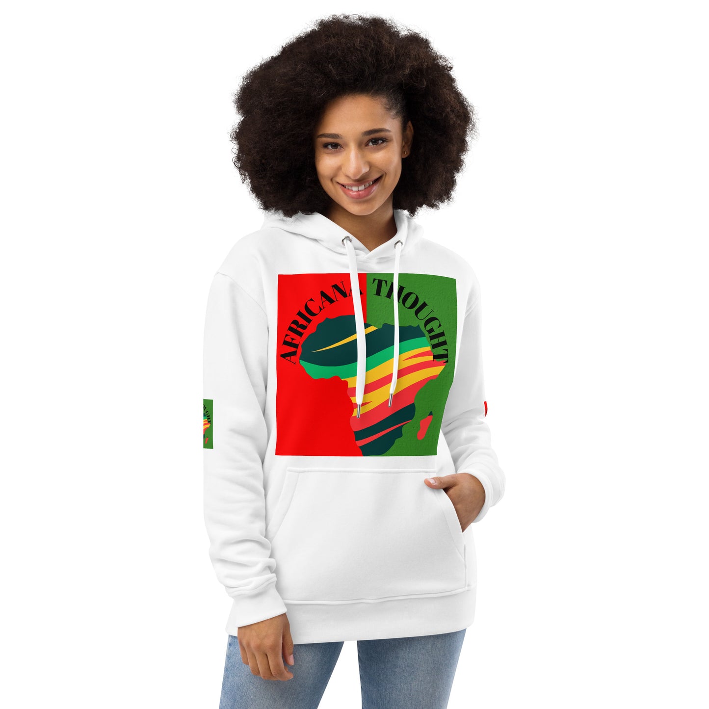 AFRICANA THOUGHT Premium Eco Hoodie by SobG Designs