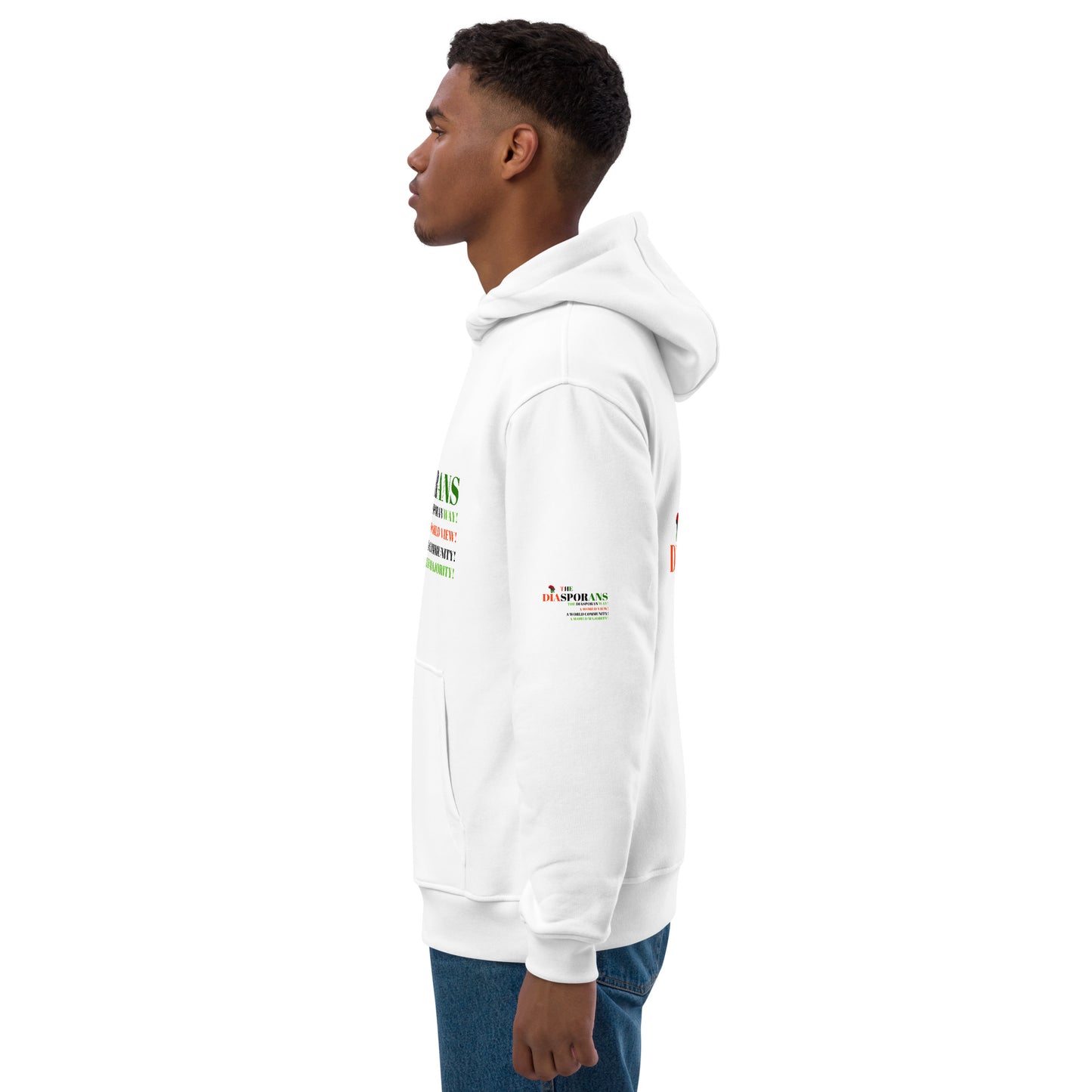 THE DIASPORANS Premium Eco Hoodie by SobG Designs