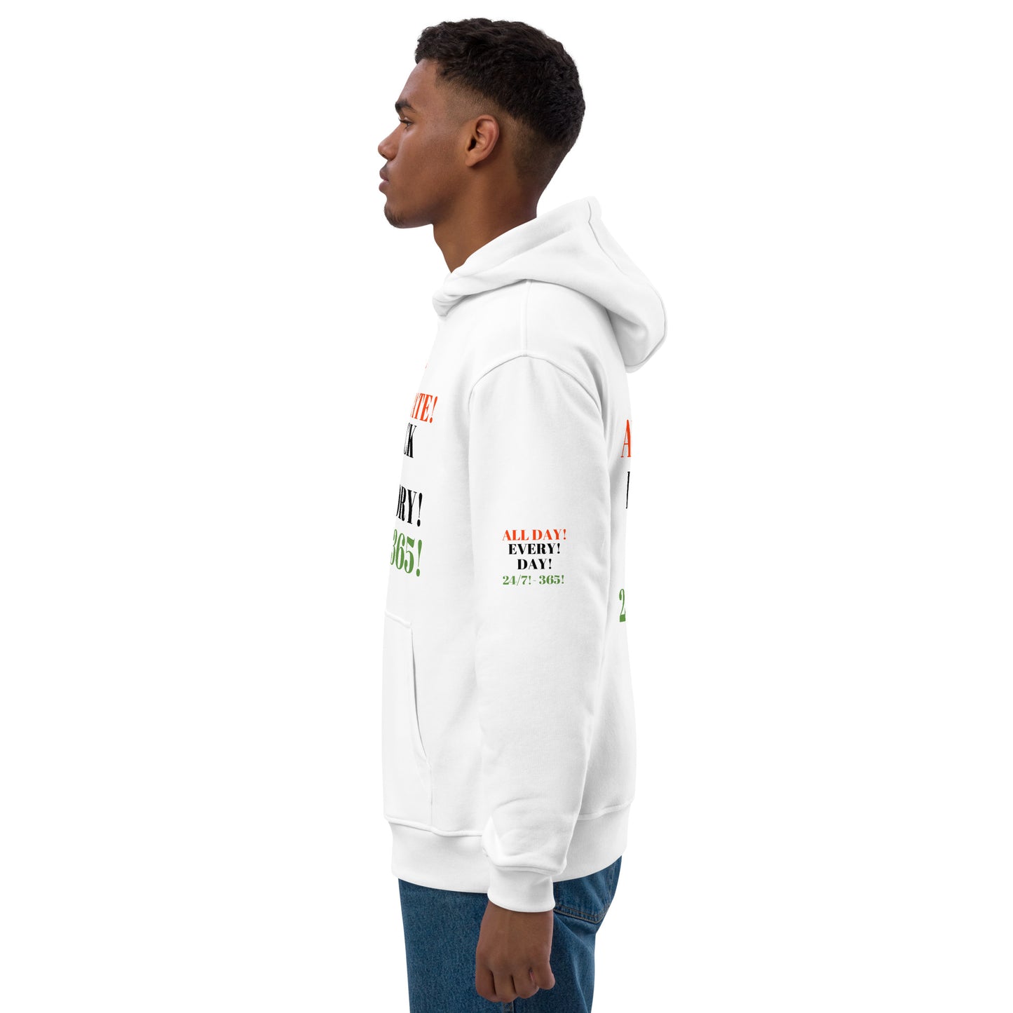 WE CELEBRATE BLACK HISTORY 24/7 Premium Eco Hoodie by SobG Designs