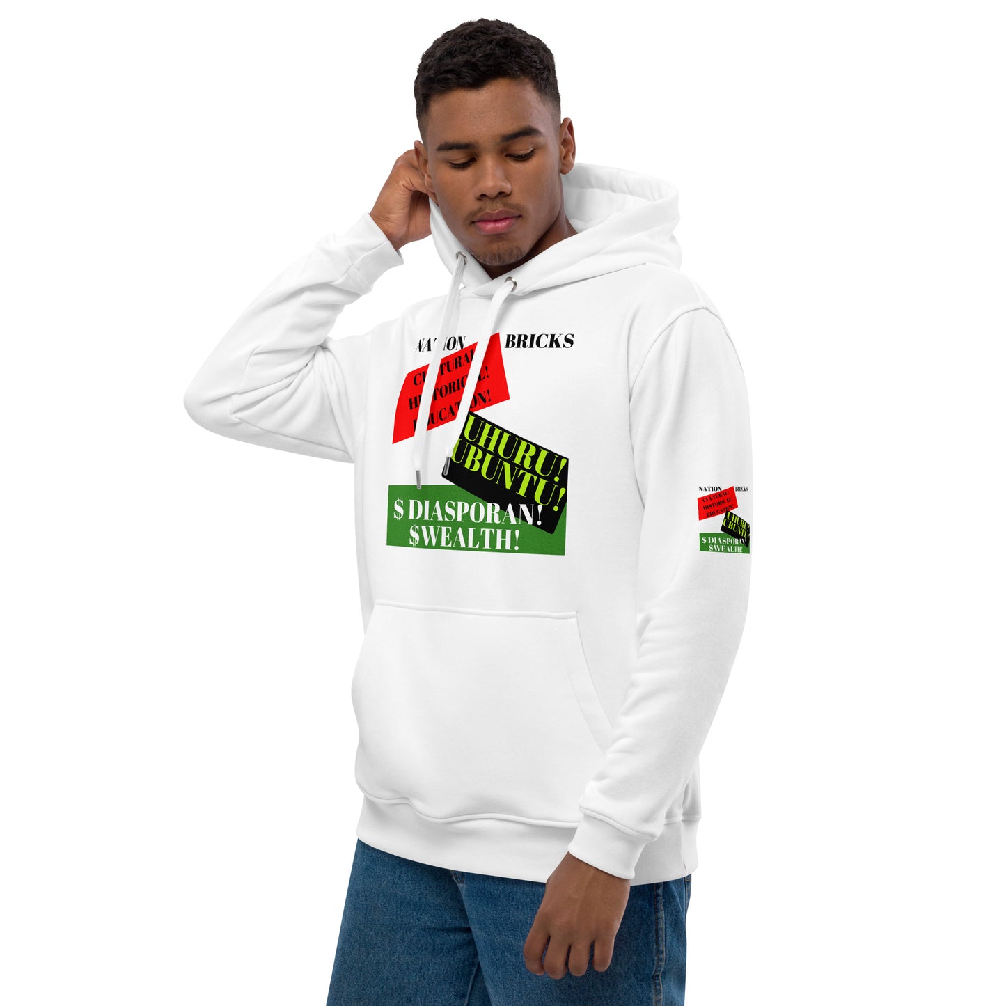NATION BRICKS Unisex Premium Eco Hoodie by SobG Designs