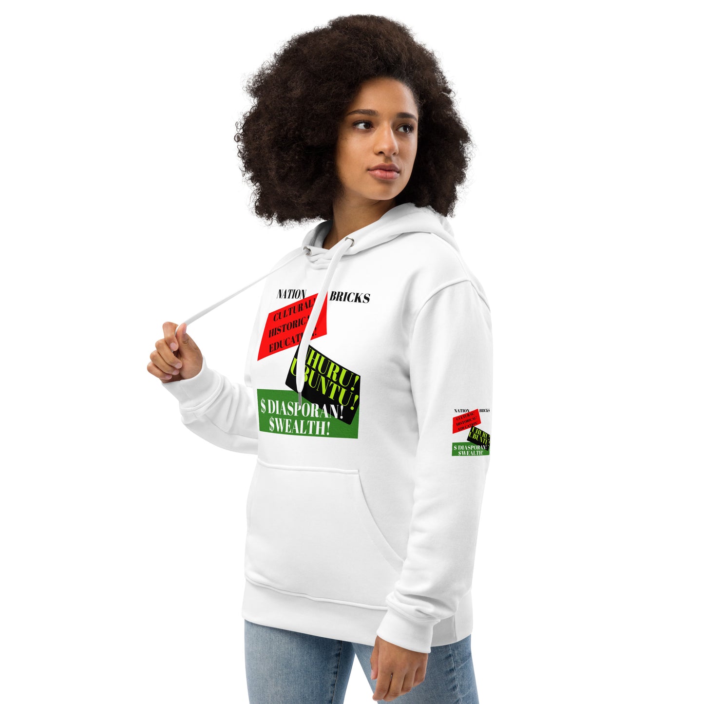 NATION BRICKS Unisex Premium Eco Hoodie by SobG Designs