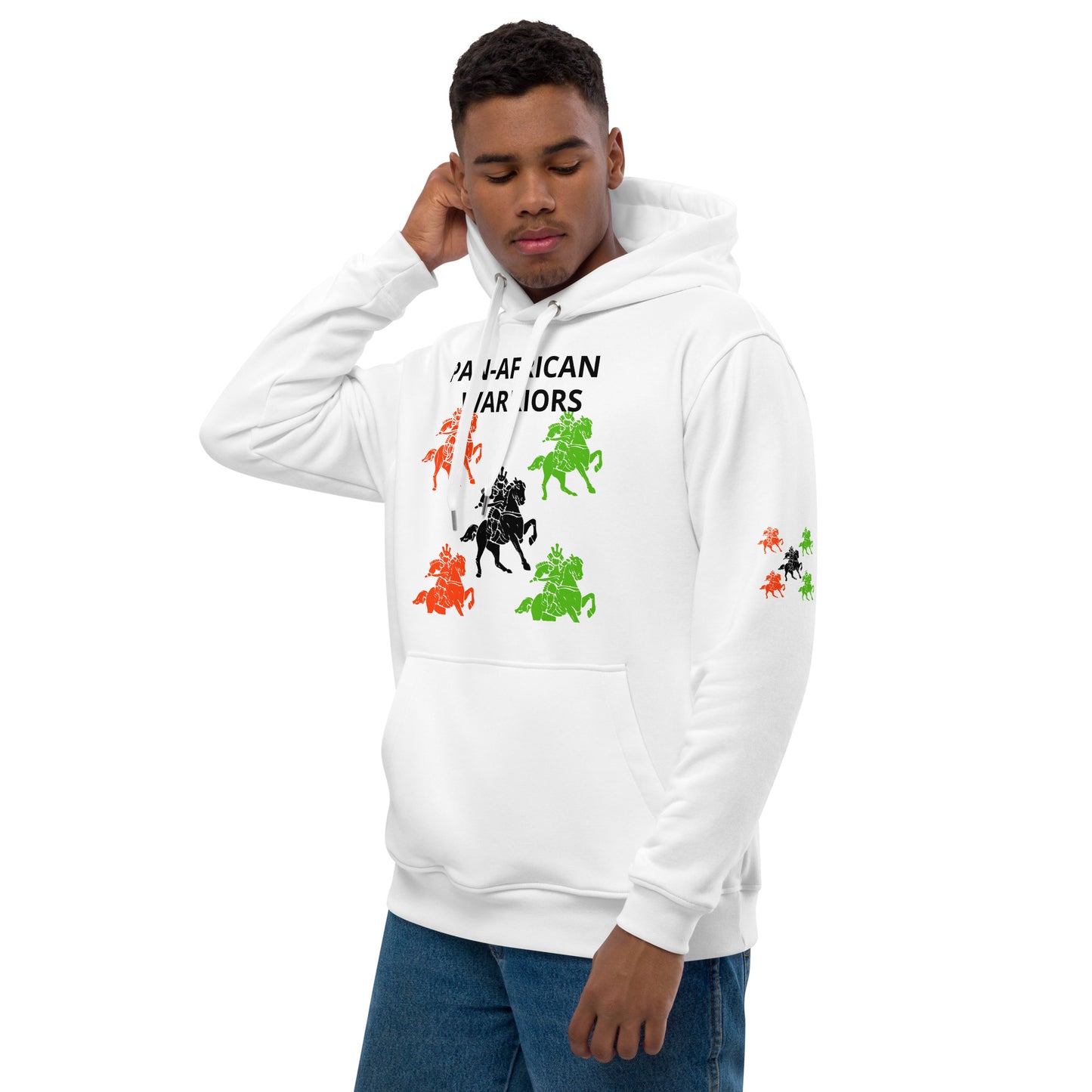 PAN-AFRICAN WARRIORS Premium Eco Hoodie by SobG Designs