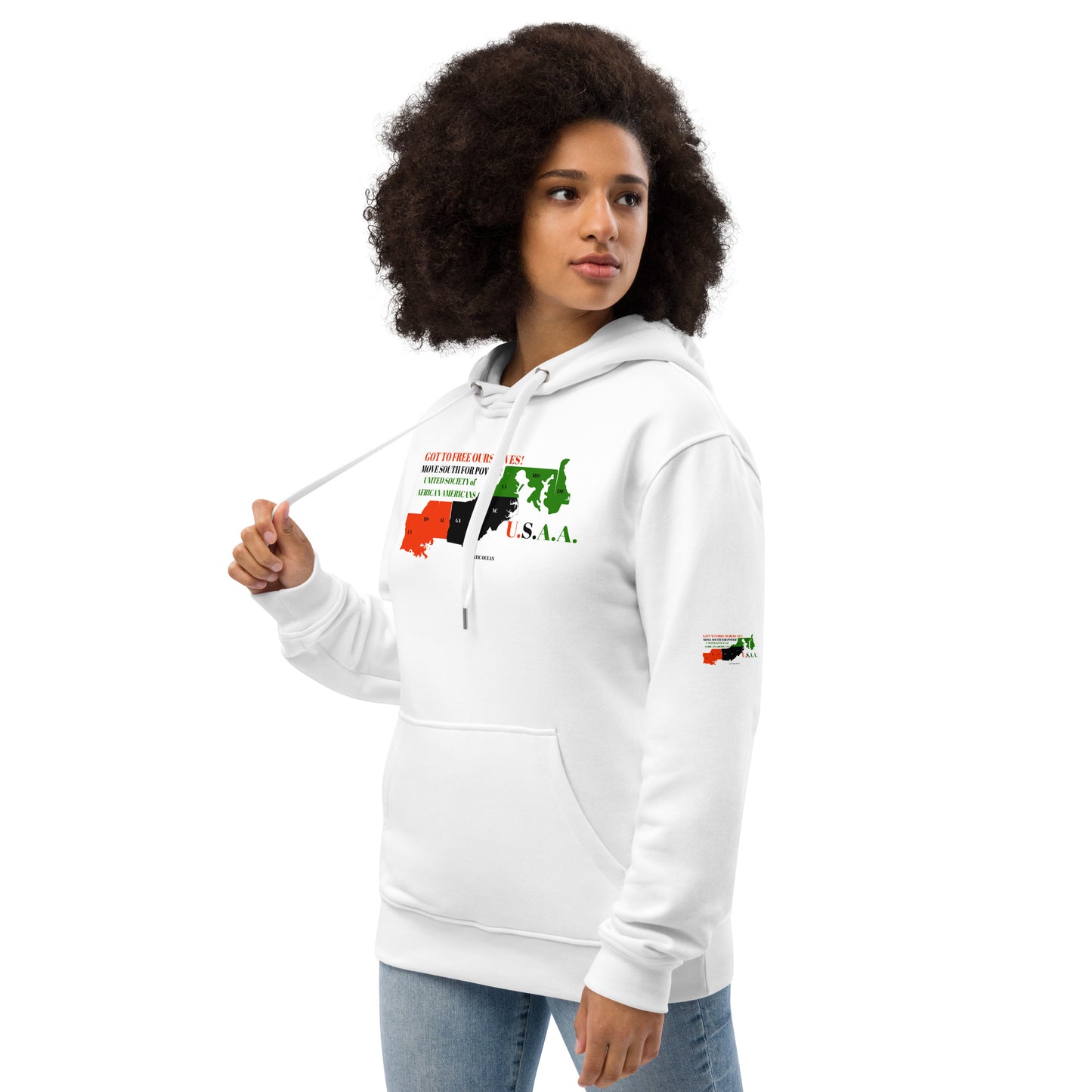 GOT TO FREE OURSELVES! Premium Eco hoodie by SobG Designs