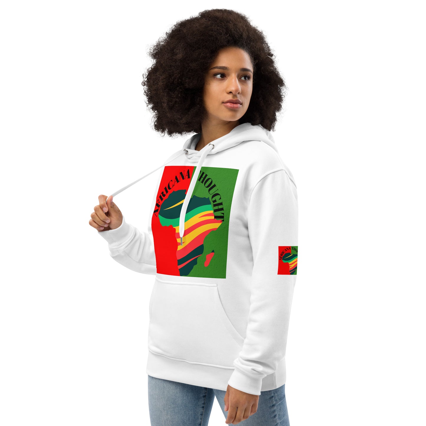 AFRICANA THOUGHT Premium Eco Hoodie by SobG Designs