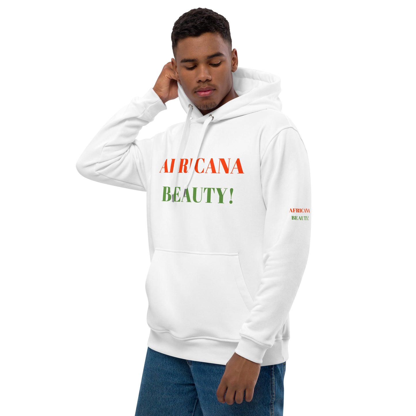 AFRICANA BEAUTY Premium Eco Hoodie by SobG Designs