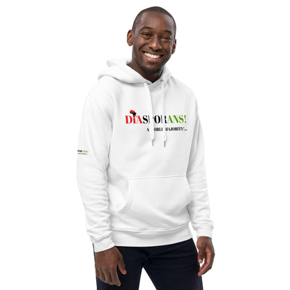 DIASPORANS! A WORLD MAJORITY Premium Eco Hoodie by SobG Designs