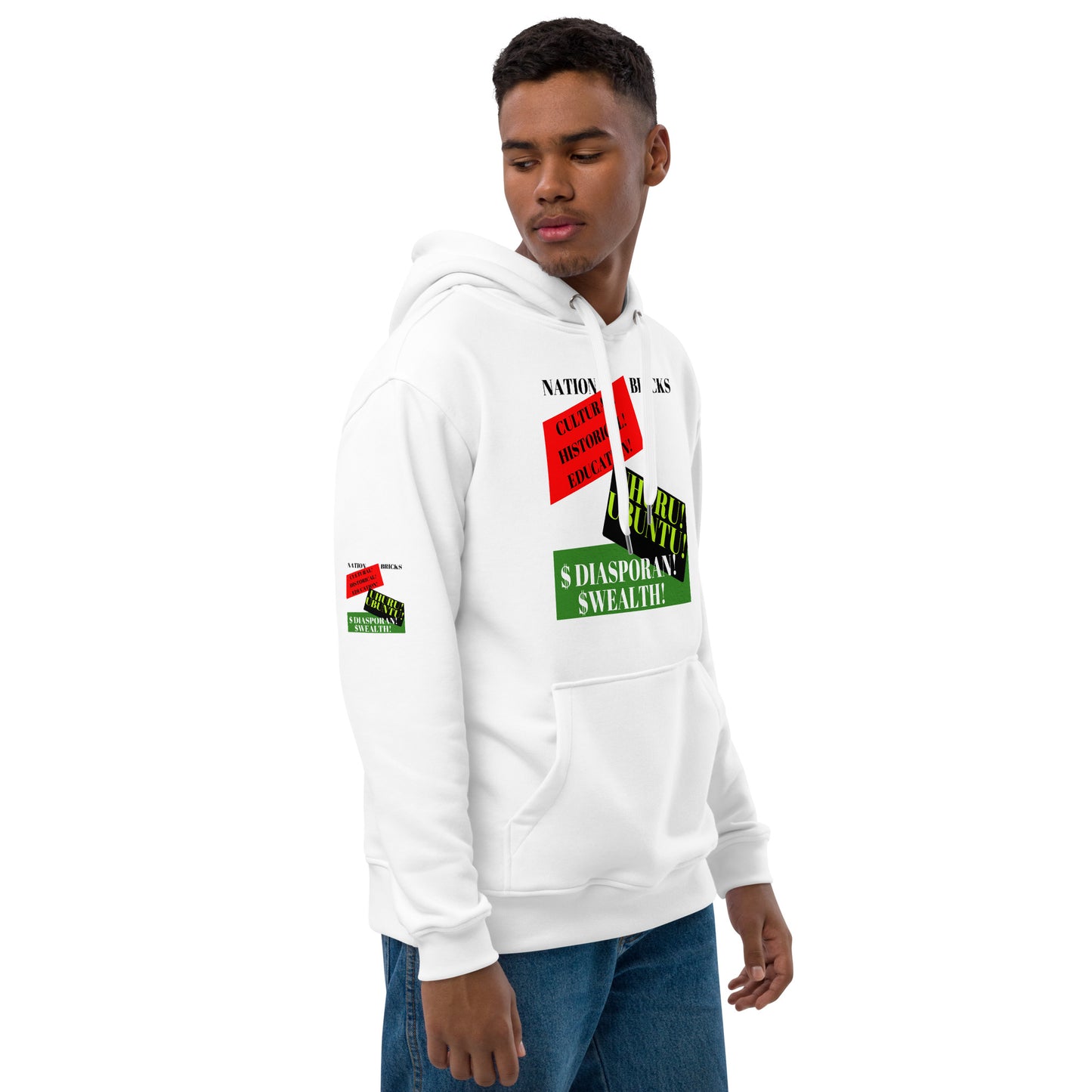NATION BRICKS Unisex Premium Eco Hoodie by SobG Designs