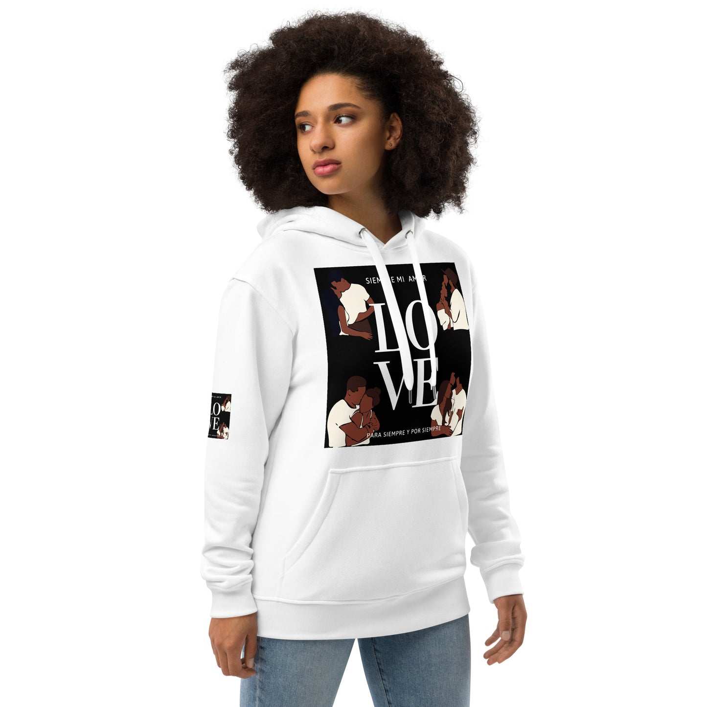 SIEMPRE MI AMOR Premium Eco Hoodie by SobG Designs