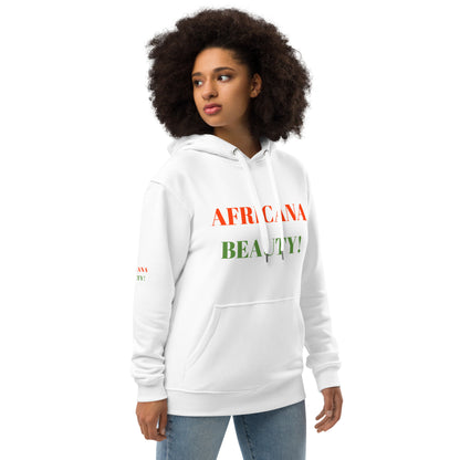 AFRICANA BEAUTY Premium Eco Hoodie by SobG Designs