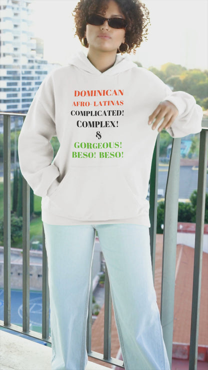 DOMINICAN AFRO-LATINAS COMPLICATED COMPLEX & GORGEOUS BESO BESO Premium Eco Hoodie by SobG Designs