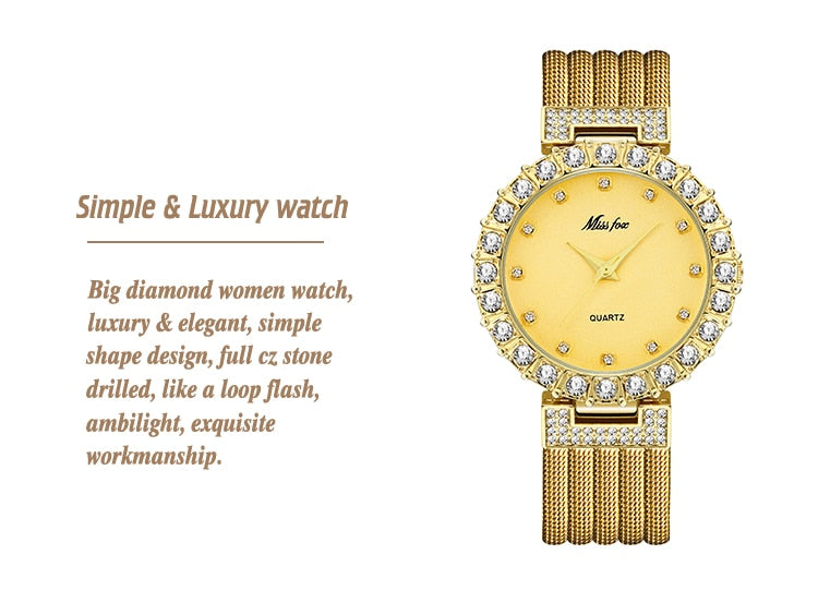 Women Watches Luxury Brand Watch Bracelet Waterproof Big Lab Diamond Ladies Wrist Watches For Women Quartz Clock Hours-3