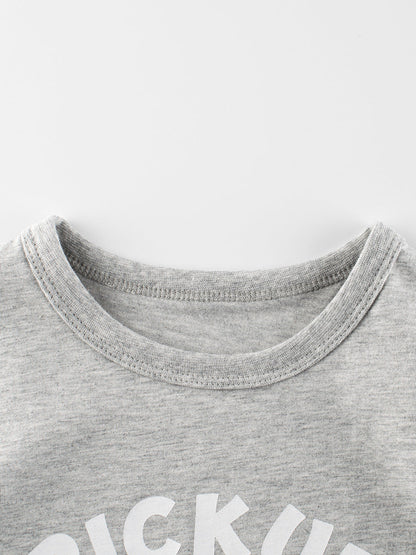 Boys’ Pick-Up Truck Print T-Shirt In European And American Style For Summer-2