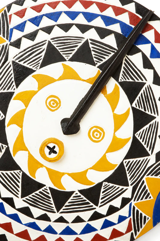 2 Large Hunu Decorative Wooden Sun Wall Mask