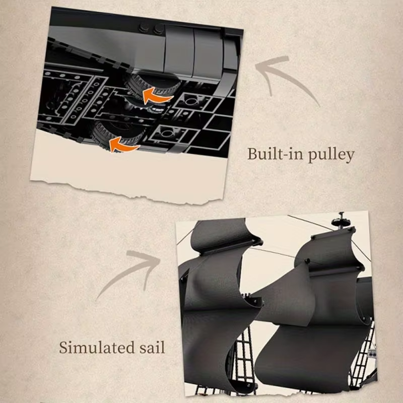 Pirate Ship Building Blocks Toy Set-4