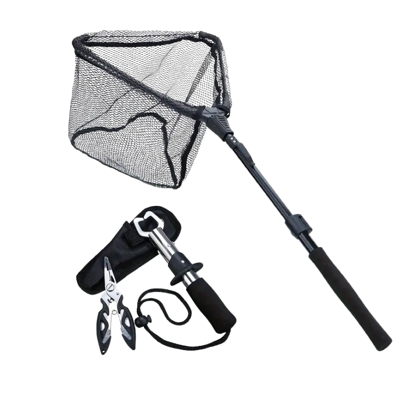 Fishing Net and Pliers Foldable Gear Set-0