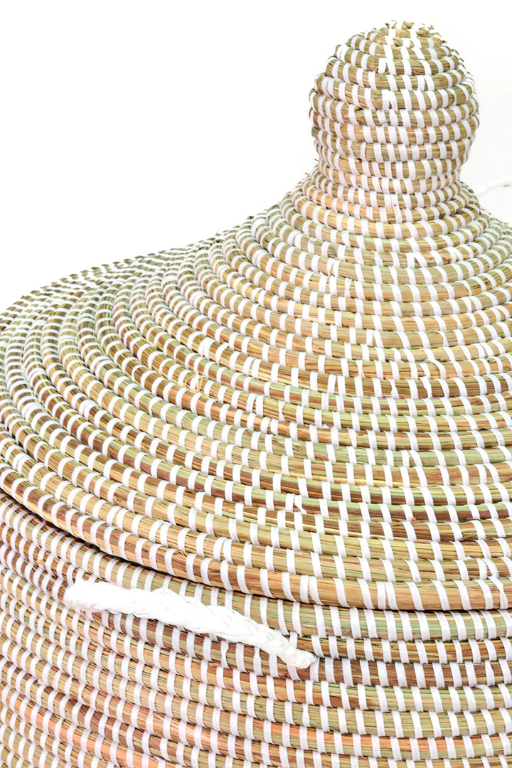 2 Large Solid White African Prayer Mat Hamper