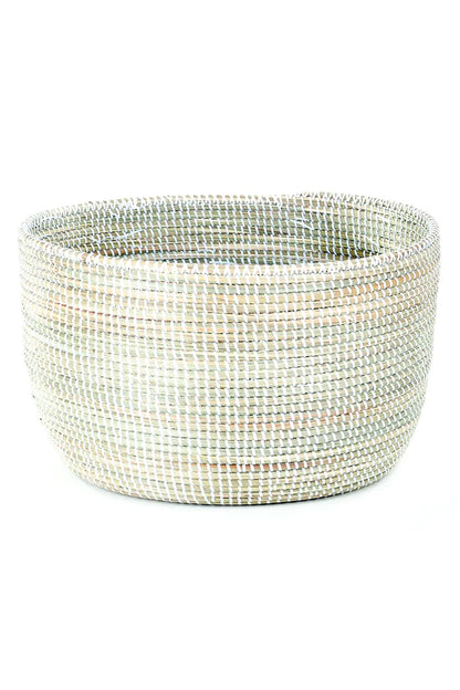 Solid White Knitting Basket Set (3 Baskets)